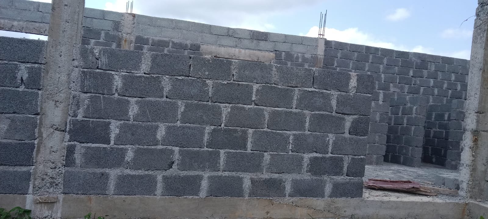 Corner of the new structure